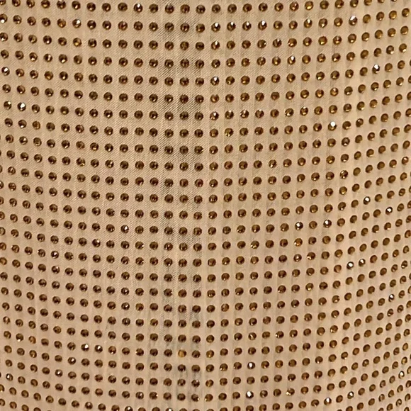 self-portrait YELLOW RHINESTONE MESH MIDI DRESS - Picture 5 of 14